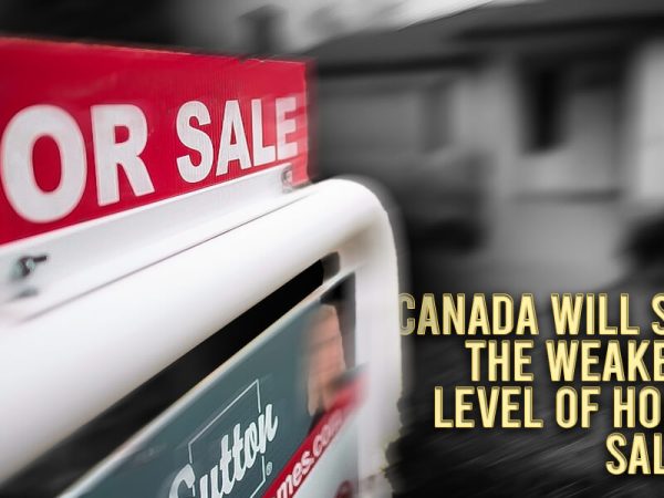 Canada will see the weakest level of home sales since 2001 this year: TD report.