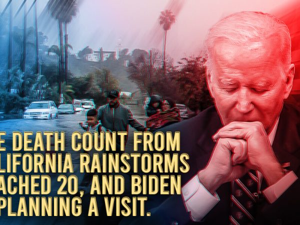 The death count from California rainstorms reached 20, and Biden is planning a visit