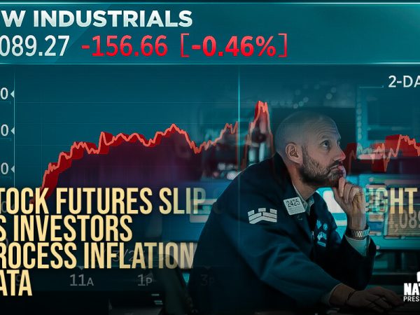 Stock futures slip on Tuesday night as investors process inflation data