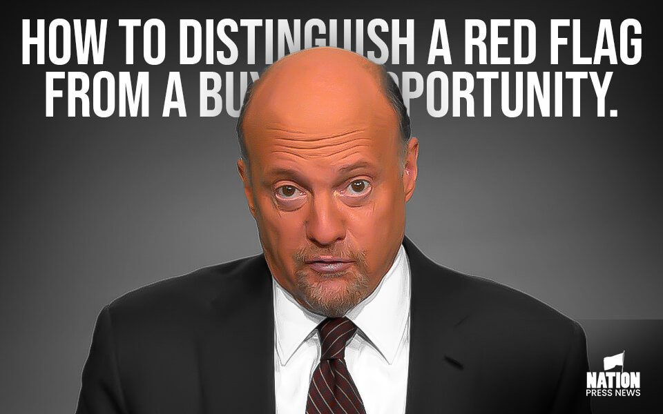 Jim Cramer explains how to distinguish a red flag from a buying opportunity