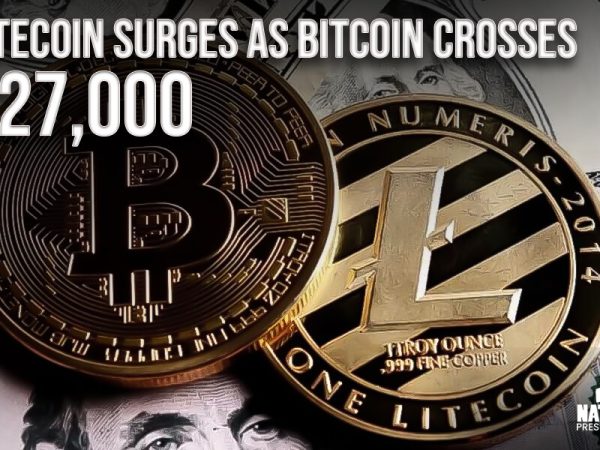 Litecoin Surges as Bitcoin Crosses $27,000, Outperforming Top 10 Cryptocurrencies