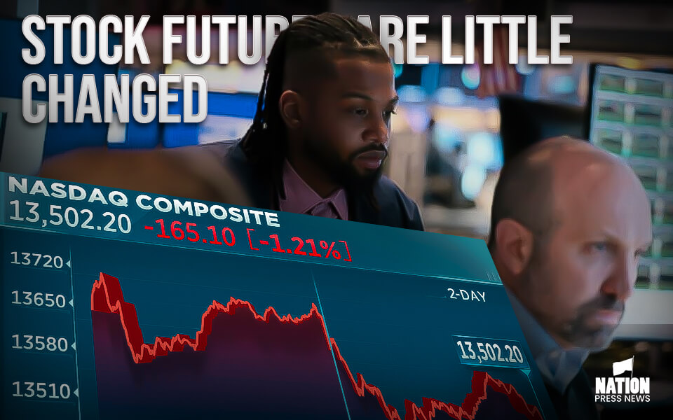 Stock futures are little changed Tuesday night as market rally falters