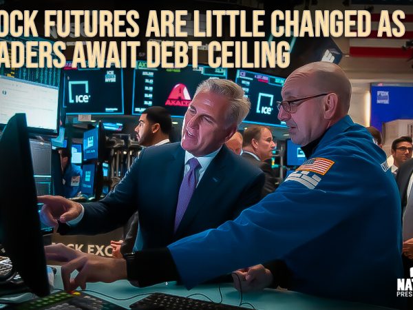 Stock futures are little changed as traders await debt ceiling progress in Washington