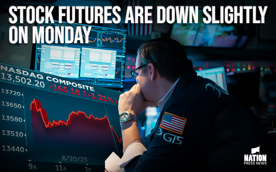 Stock futures are down slightly on Monday evening after rally takes a breather
