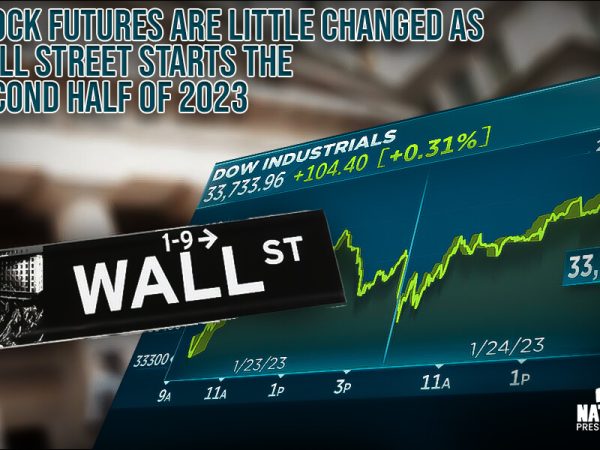 Stock futures are little changed as Wall Street starts the second half of 2023
