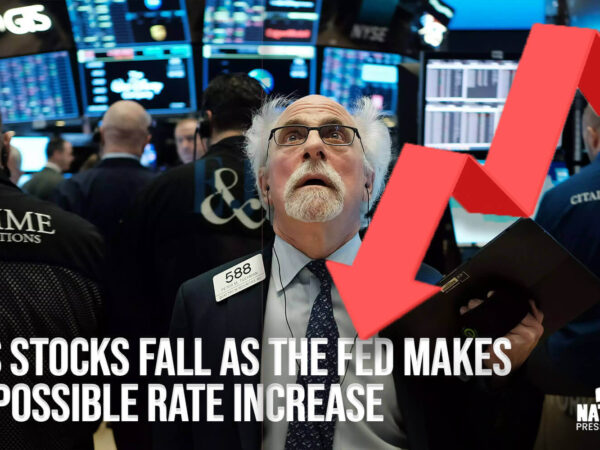 US stocks fall as the Fed makes a possible rate increase