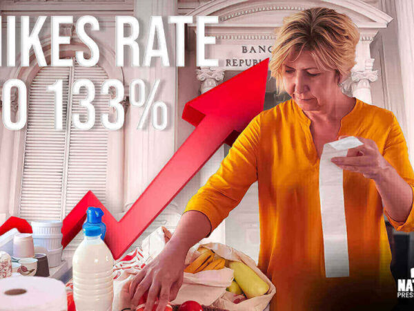 Argentina Central Bank Hikes Rate to 133% on Inflation Data