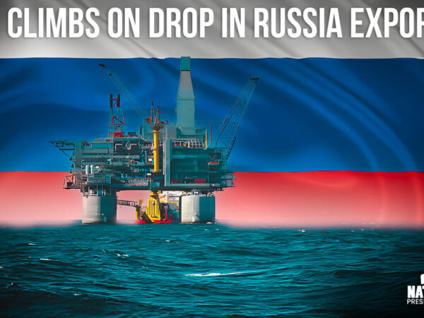 Oil climbs on drop in Russia exports, Red Sea jitters