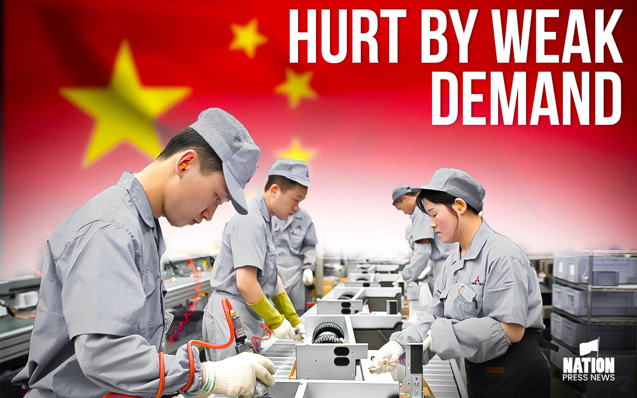 China Factory Activity Shrinks as Growth Hurt by Weak Demand
