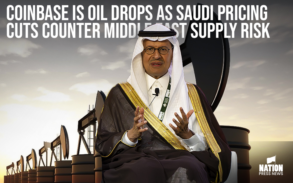 Oil Drops as Saudi Pricing Cuts Counter Middle East Supply Risk
