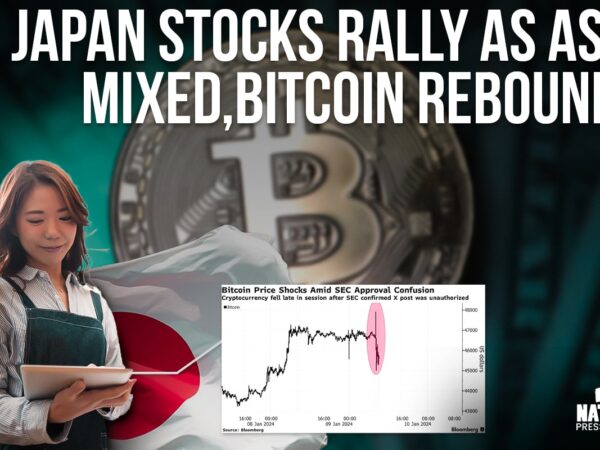 Japan Stocks Rally as Asia Mixed, Bitcoin Rebounds: Markets Wrap